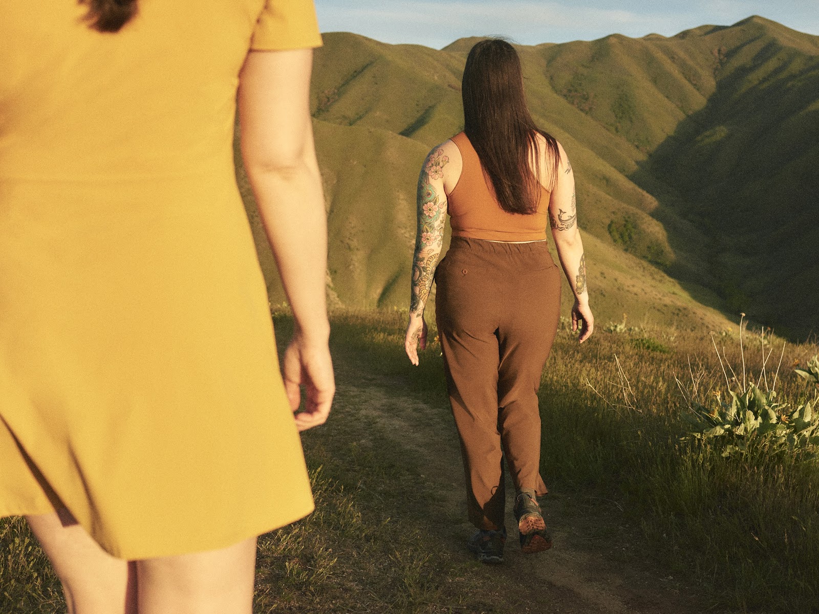 Women on a hiking trail