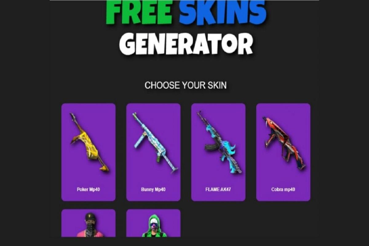 Screenshot of Free Fire Game Skins
