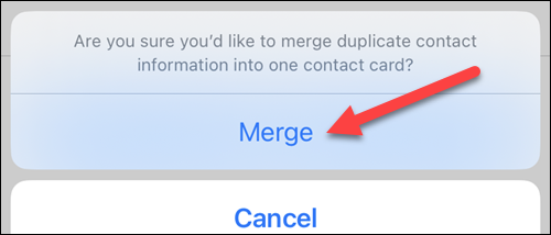 Select "Merge."