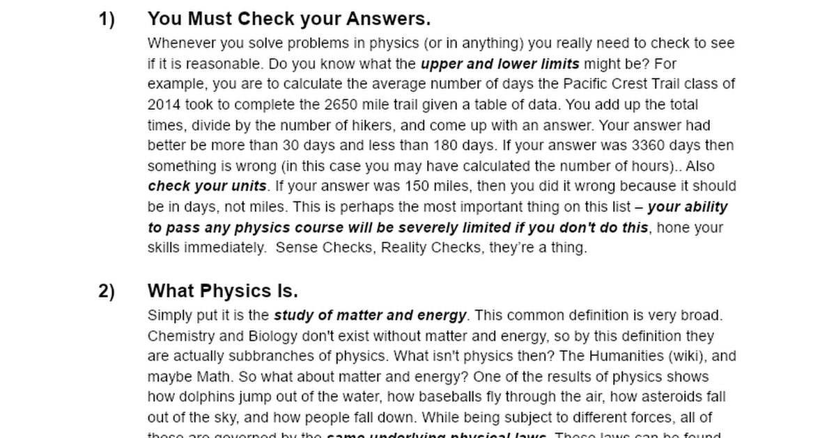 google physics assignment