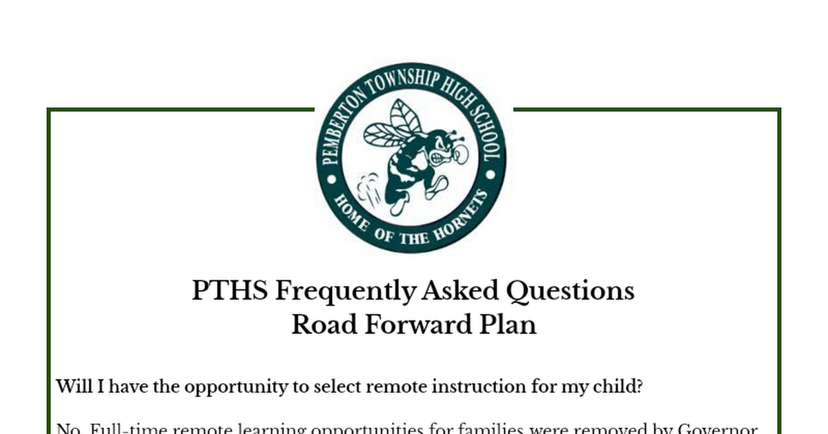 2021 -2022 Parent Road Forward FAQ