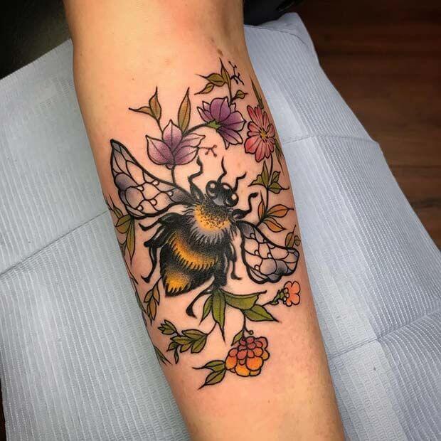 Bumble bee Tattoo