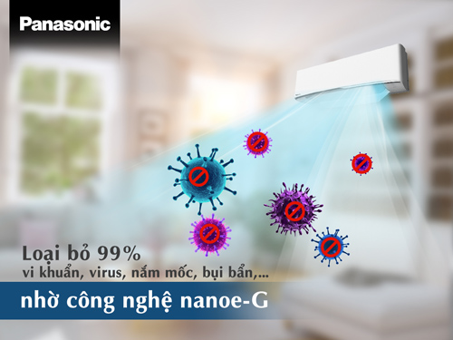 Công nghệ nanoe g chống vi khuẩn cực hiệu quả