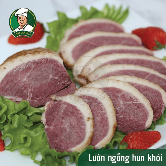 Lườn ngỗng hun khói IKA làm salad chuẩn vị Âu