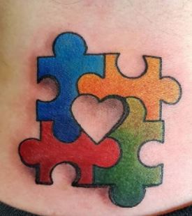 Puzzle Pieces Tattoo Designs