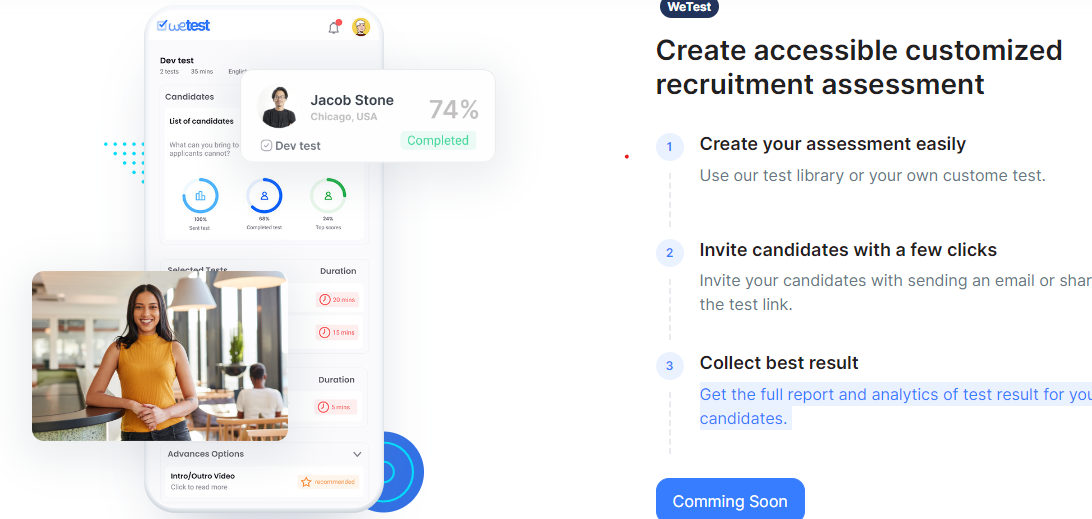 WeTest is the best pre-employment assessment tools out there