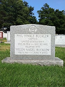 Bucklew's headstone in Arlington National Cemetery. Image courtesy Wikimedia Commons.