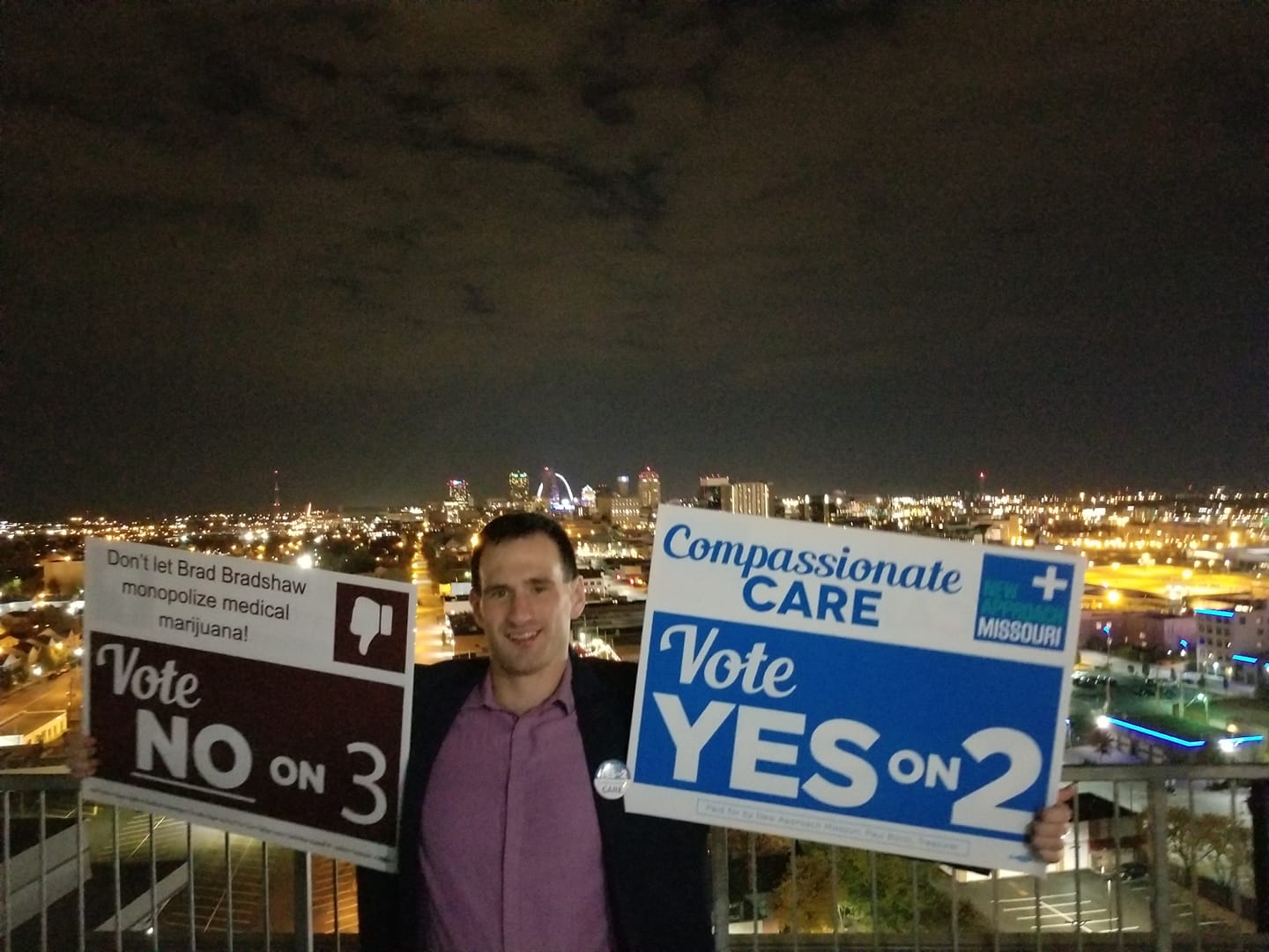 Celebrating the passage of Missouri Constitutional Amendment 2 which legalized medical marijuana and created the Missouri Medical Marijuana Program.