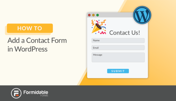 How to add a simple contact form in WordPress
