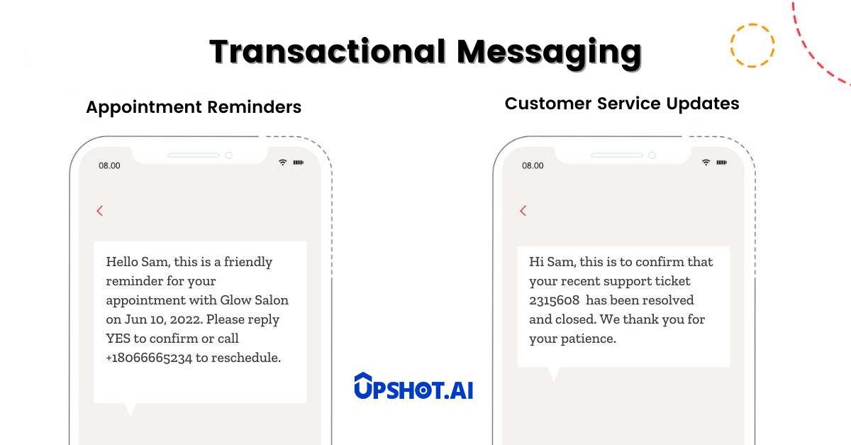Transactional messaging examples