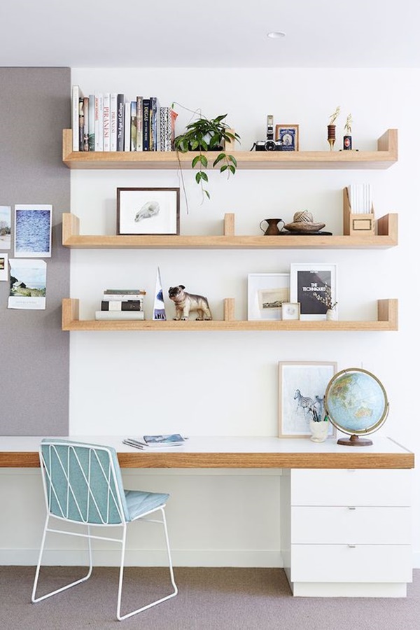 Combine a Shelf and a Study Nook into One