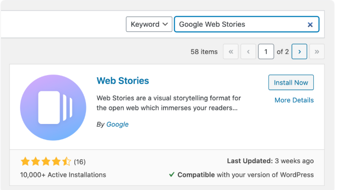 Google Web Stories Using WordPress