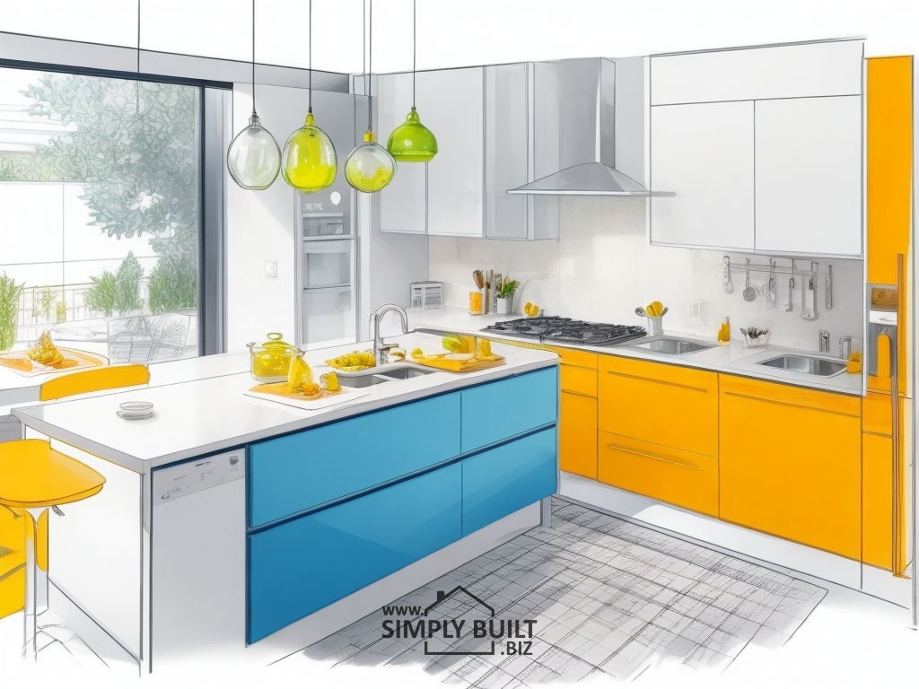 Simply built kitchen sketch