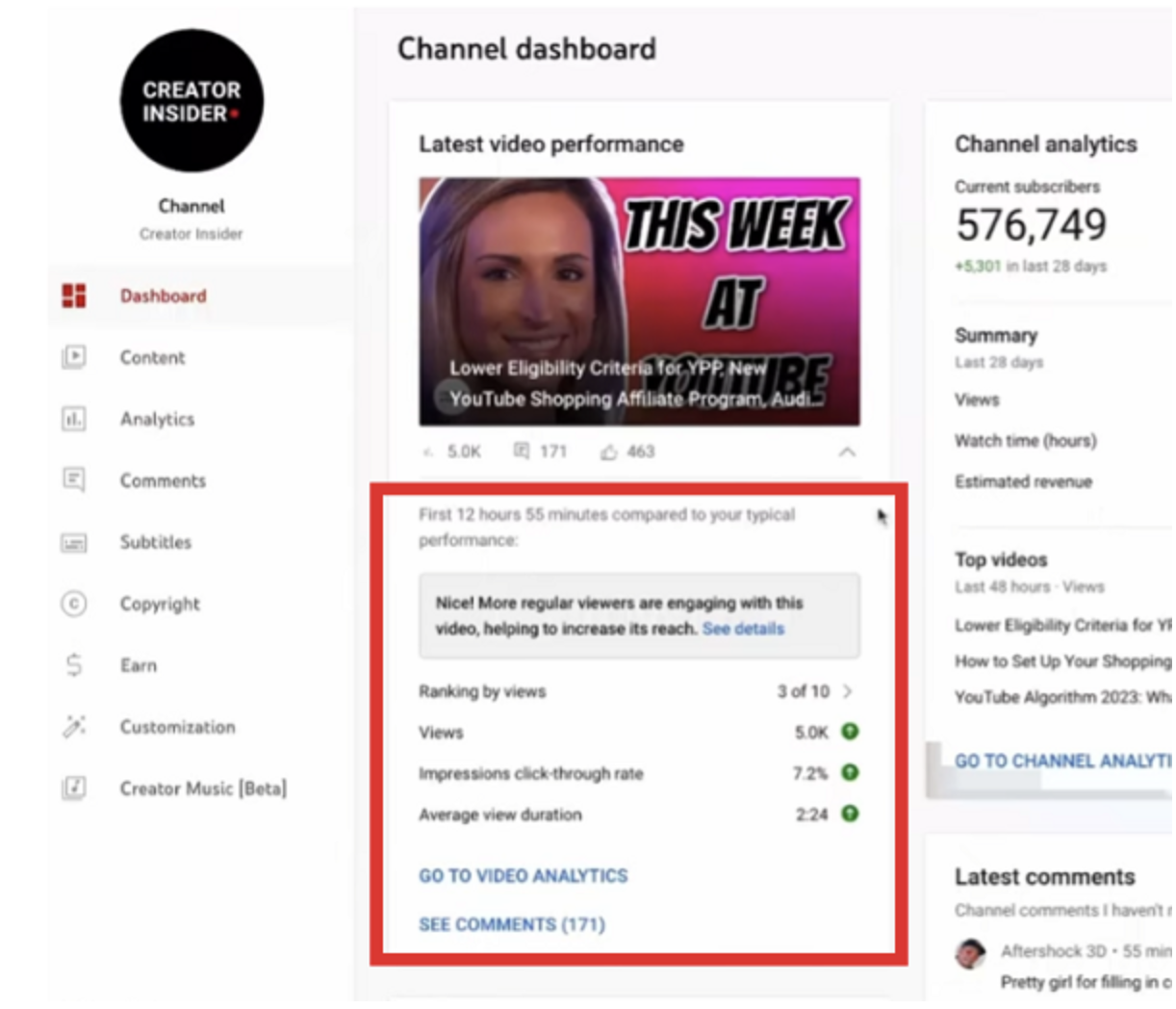 YouTube Revamps Studio Analytics with Supportive Gamification Features