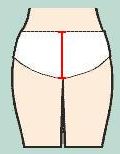 Pants height, back: from back waist to edge of back leg opening under buttocks.