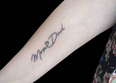 heartbeat mom dad tattoo