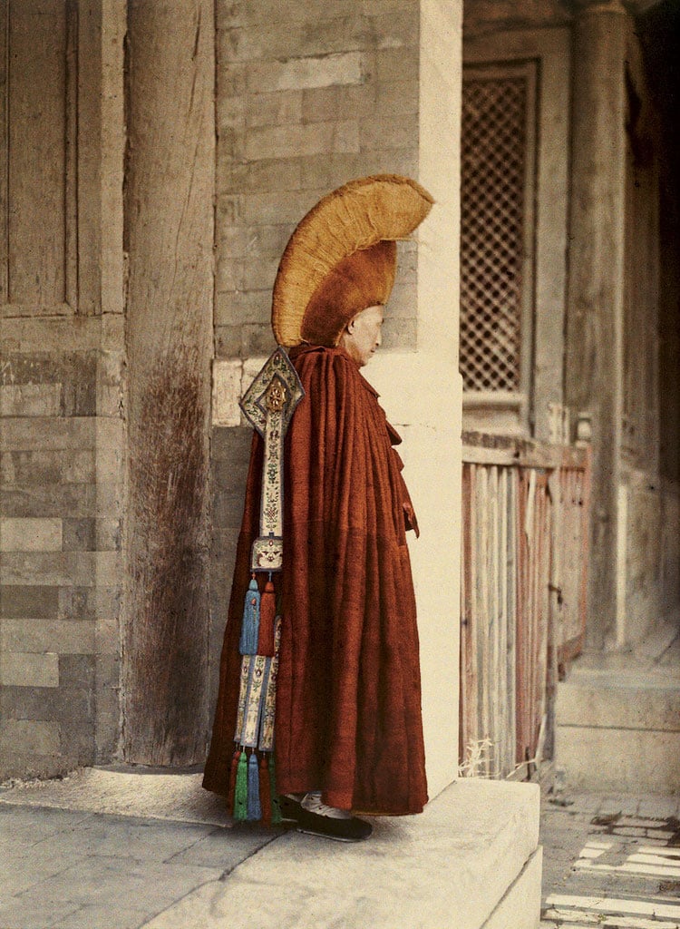 Buddhist lama in Beijing, China 