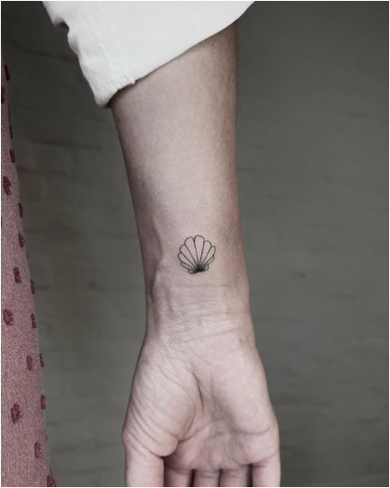 Shell Adorable Wrist Tattoo Women