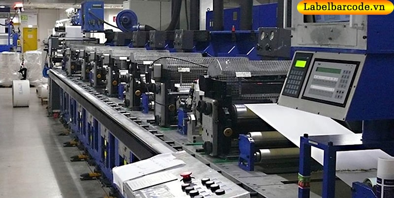 Công nghệ sản xuất giấy in mã vạch theo dây chuyền hiện đại