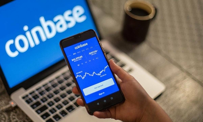Coinbase hiện là sàn tiền ảo lớn nhất Mỹ. Ảnh: Reuters