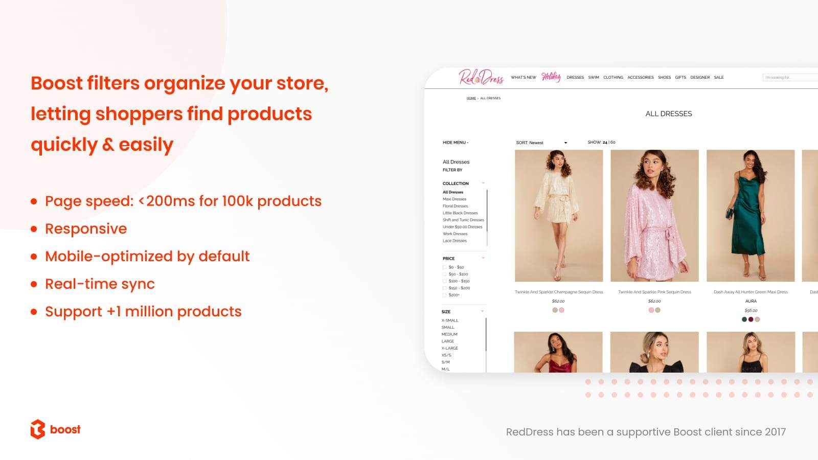 7. Product Filter & Search: Bring in more sales with a powerful product filter and site search