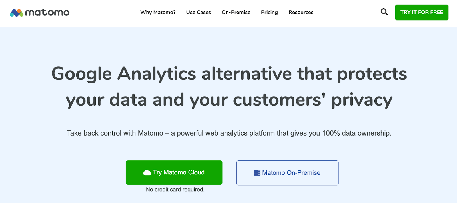 Matomo dashboard - Google Analytics alternative