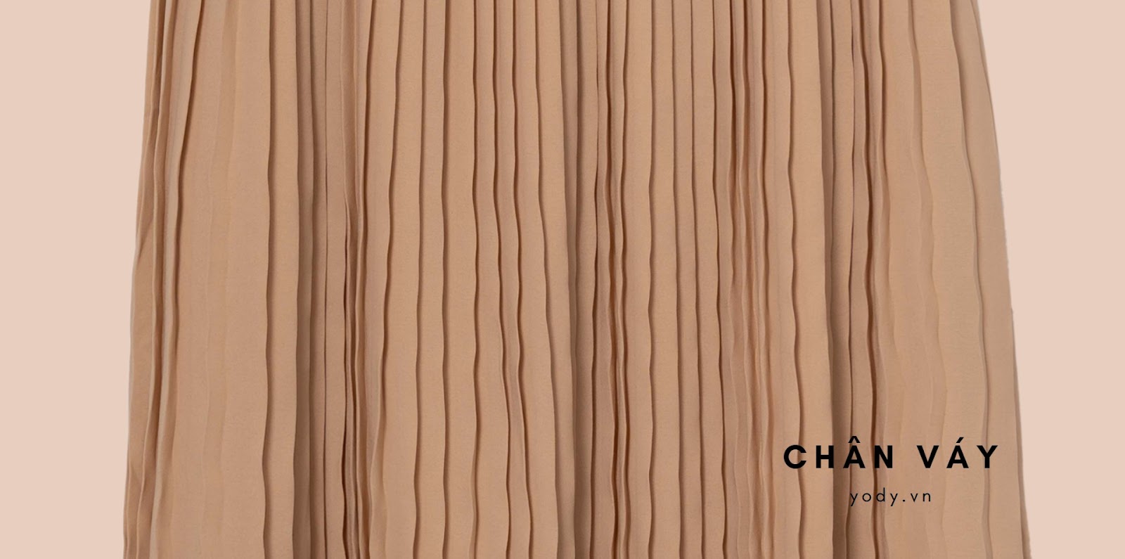 Chân Váy Xòe Dài Xếp Ly Lưng Thun chất liệupolyester
