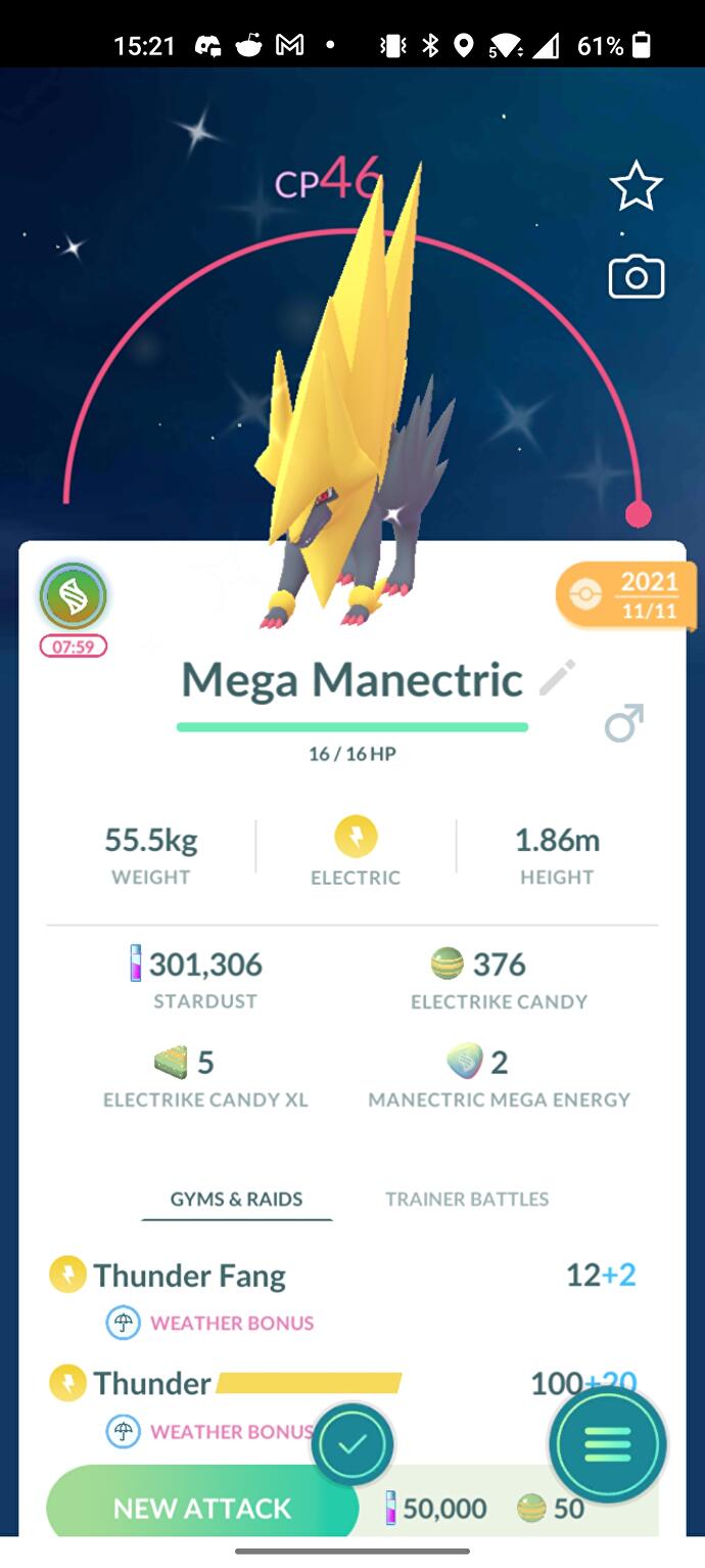Pokémon Go Mega Manectric