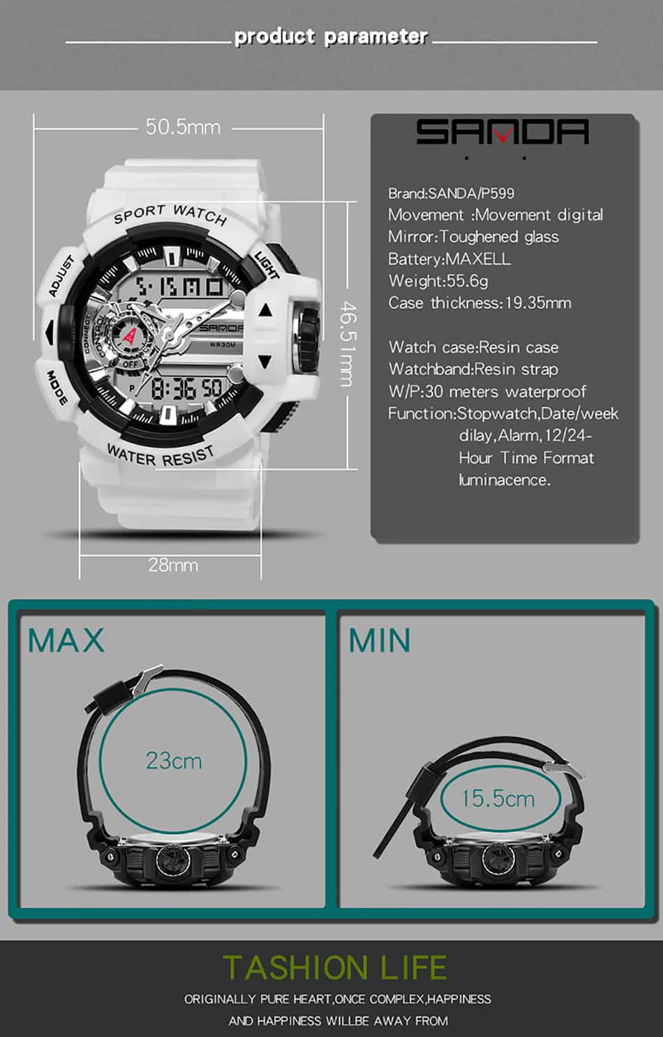 sanda watch instructions