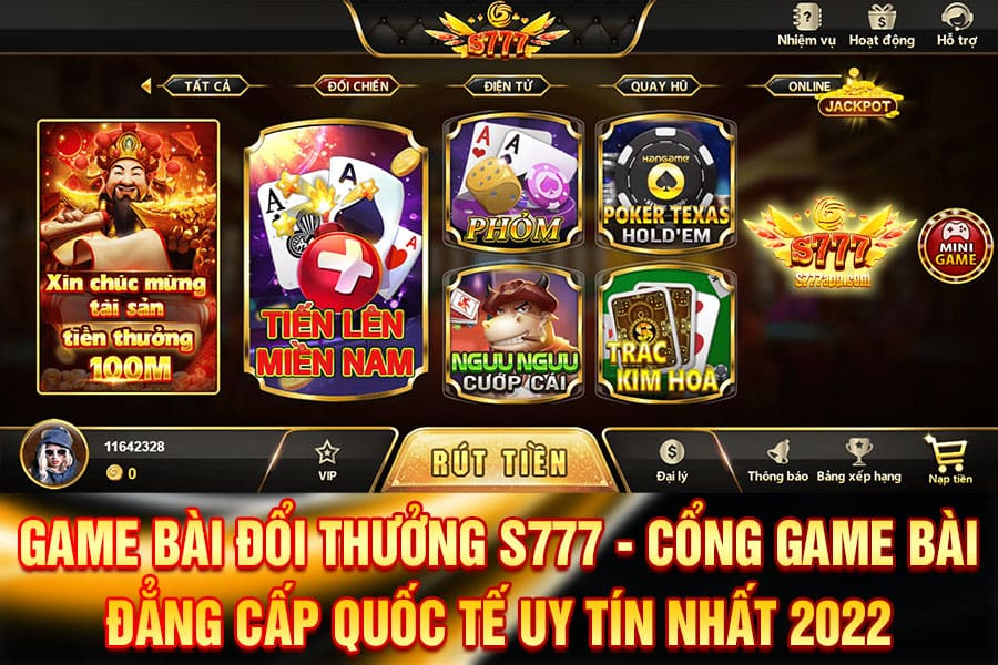 S777: Cổng game bài uy tín, đẳng cấp