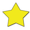 Yellow Star Shape