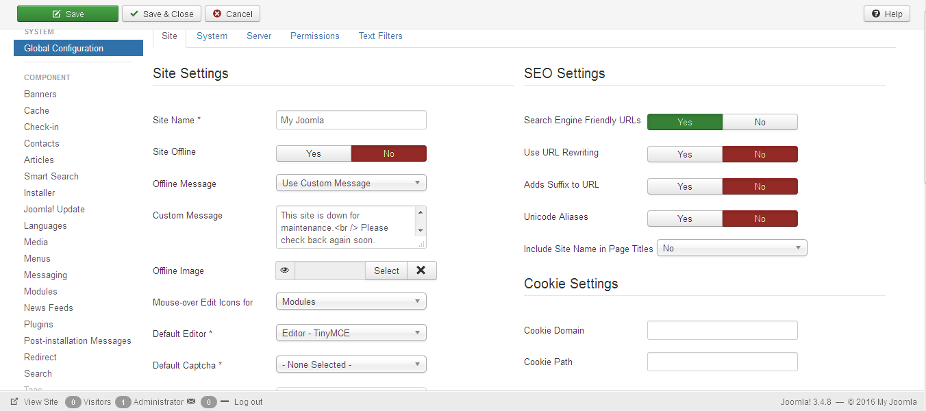 membuat seo di joomla