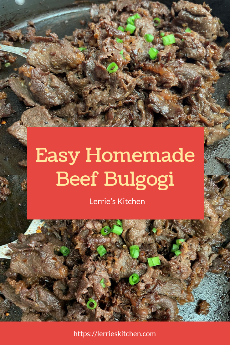 Easy Homemade Beef Bulgogi