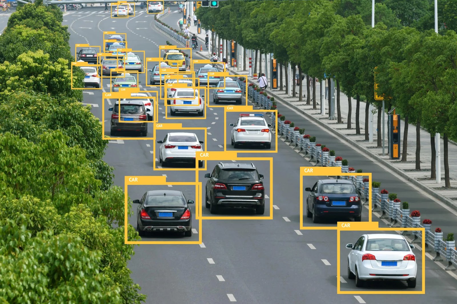 Object Detection being used to monitor traffic