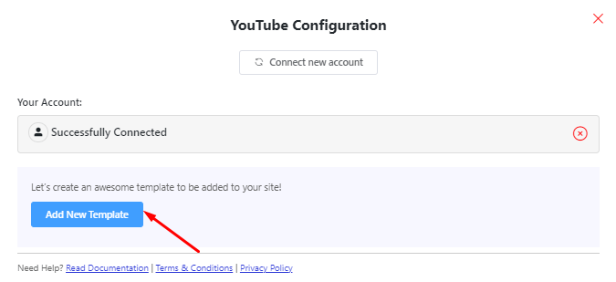 Successfully connected to embed youtube videos