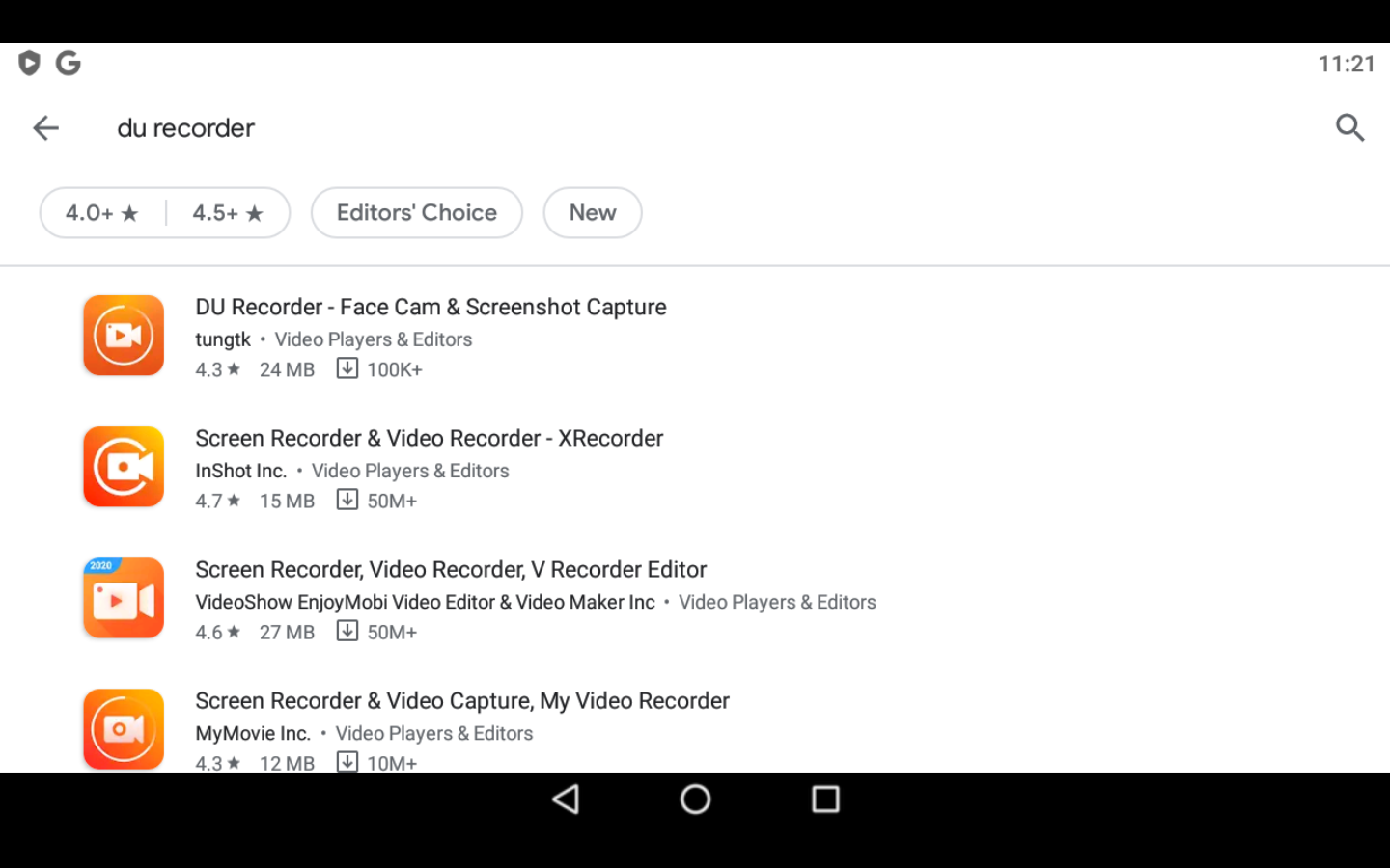 DU Recorder app on PC
