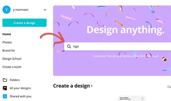 Procure um modelo de logotipo
