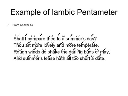 Iambic Pentameter Flashcards | Quizlet