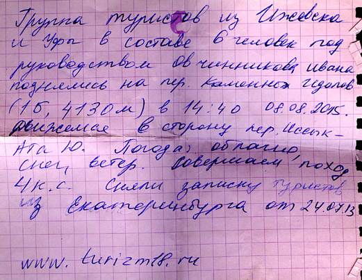 Отчёт о горном спортивном походе четвёртой категории сложности по Киргизскому хребту