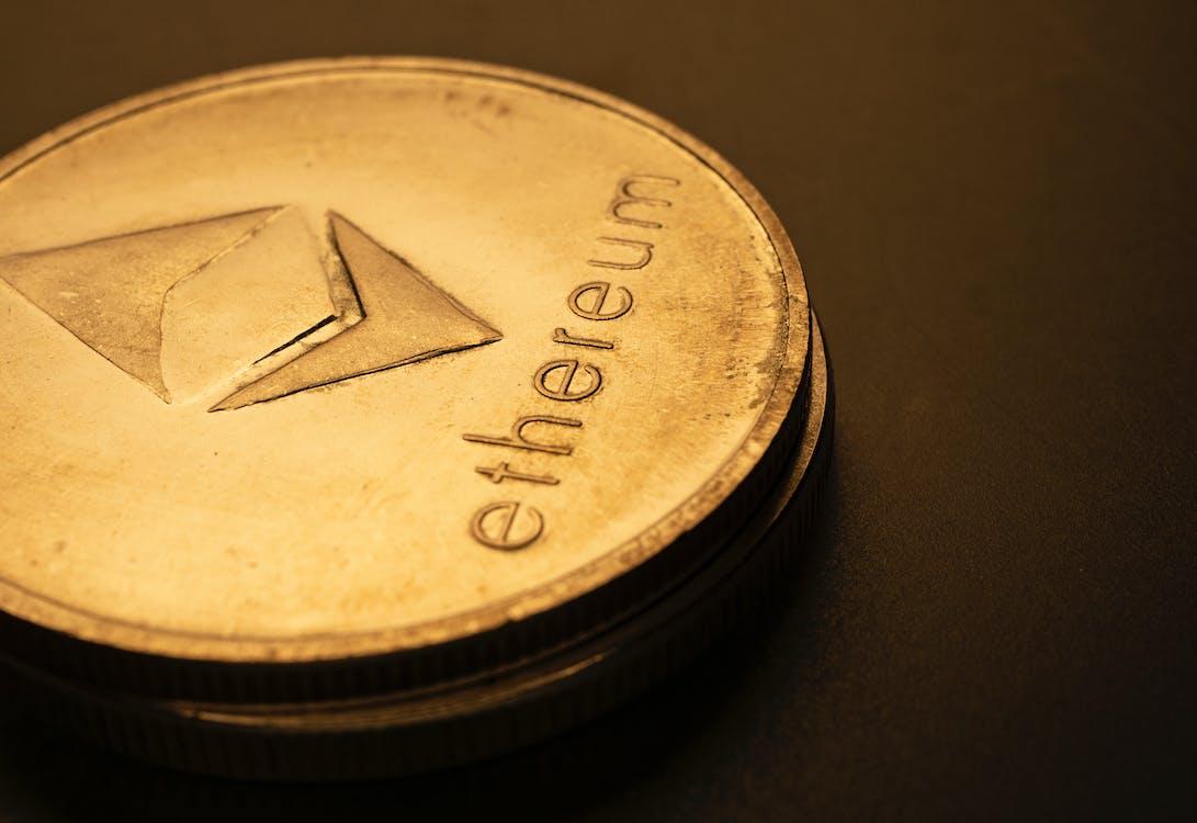 Free Close-Up of Ethereum Coins  Stock Photo