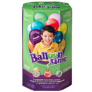 Balloon Time Kit with ballons, ribbon and helium