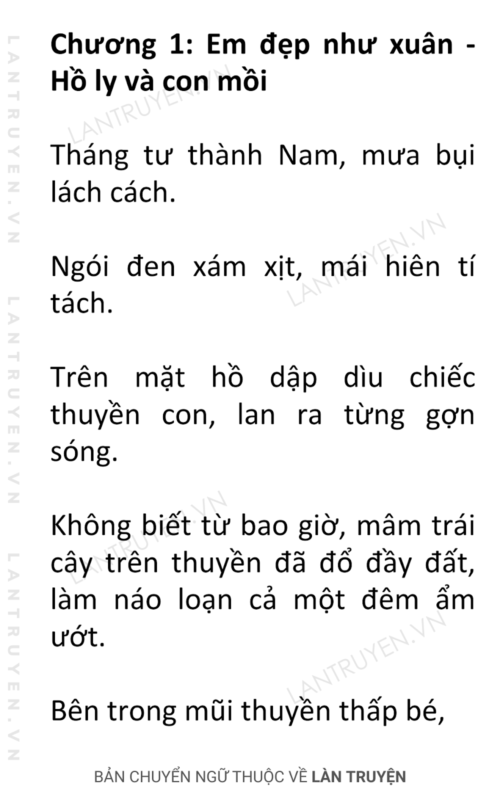 Cho Má Em Thêm Hồng - Chương 1