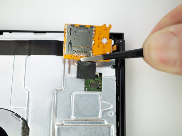 Switch micro SD card reader replacement with tweezers