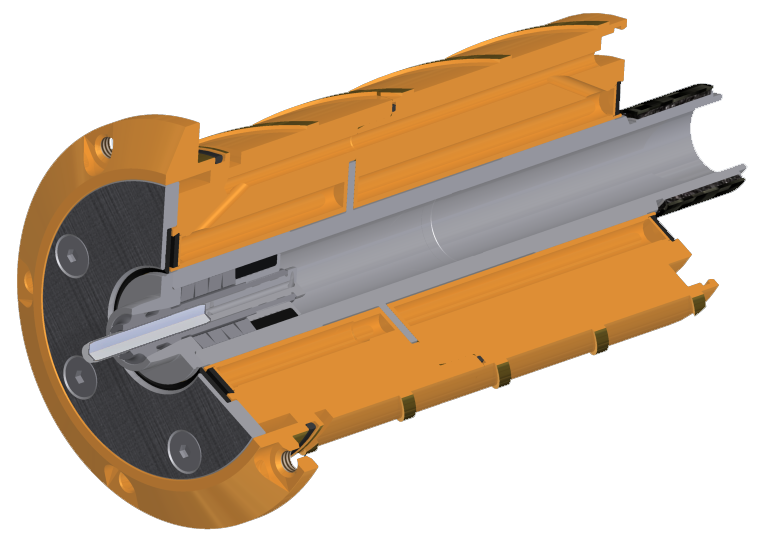 spindle and bearing cross section