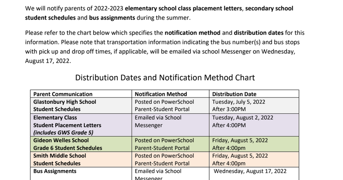 2022-2023 placement. schedules. bus information.pdf - Google Drive