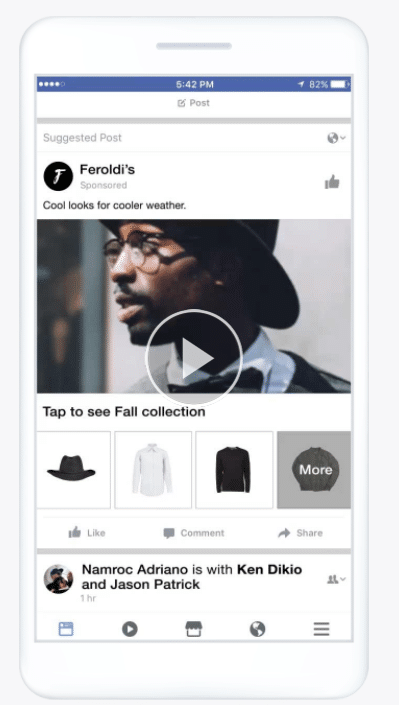 facebook collection ad