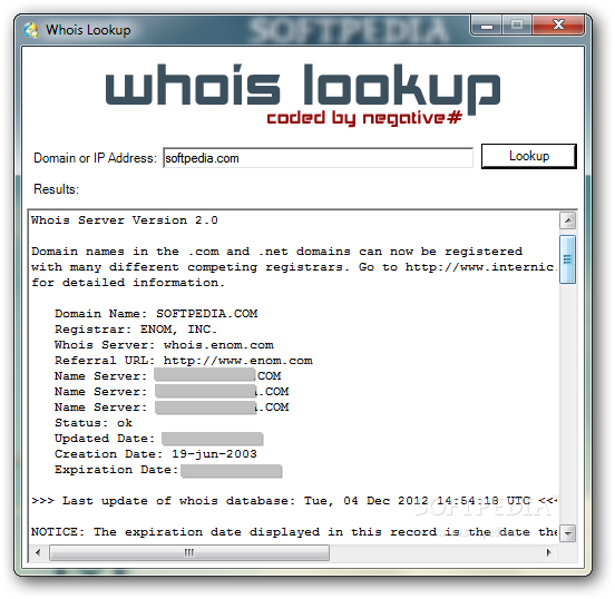 Whois Tool in NetScanTools Pro