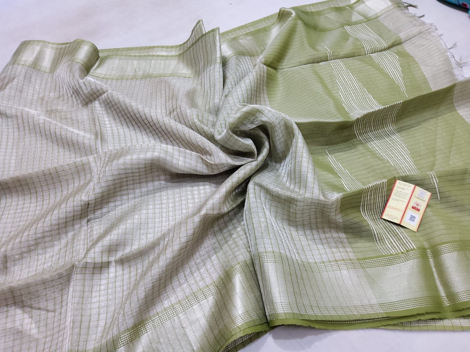 Handloom tissue silk saree