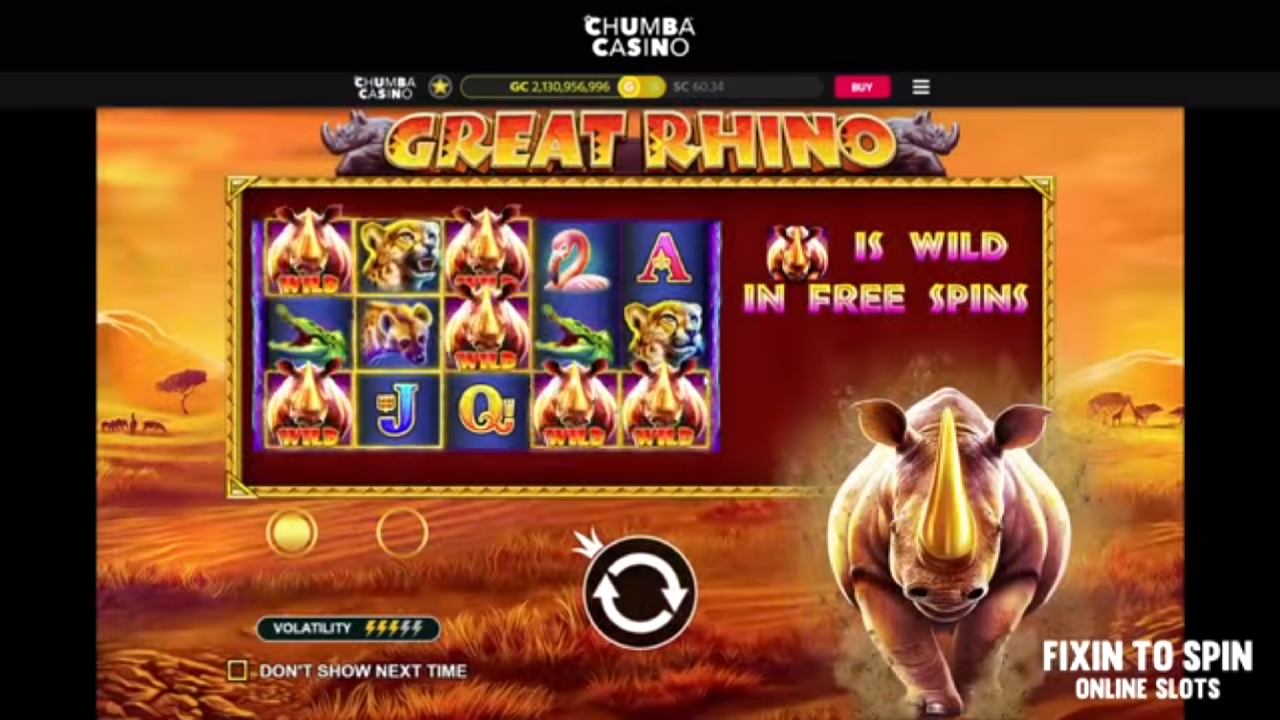 Game Slot Great Rhino Membawamu ke Wisata Afrika, Berikut Ulasannya!