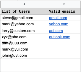 Google sheets if cell contains text from list